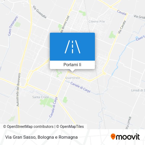 Mappa Via Gran Sasso