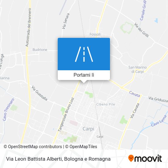 Mappa Via Leon Battista Alberti