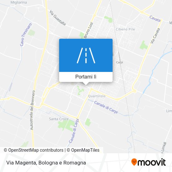 Mappa Via Magenta