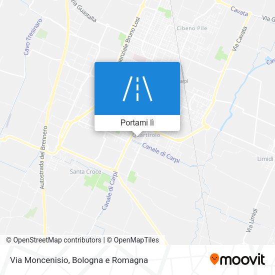 Mappa Via Moncenisio