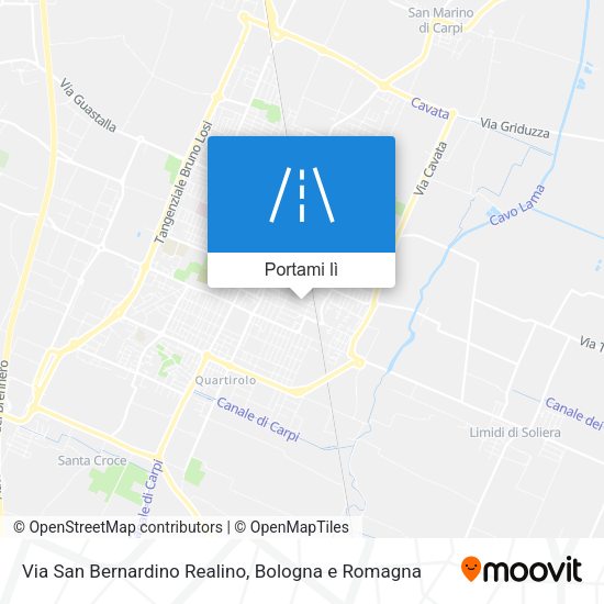 Mappa Via San Bernardino Realino