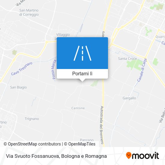 Mappa Via Svuoto Fossanuova