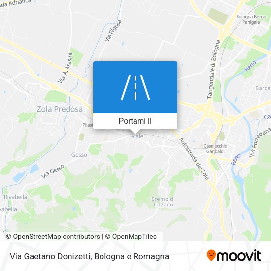 Mappa Via Gaetano Donizetti