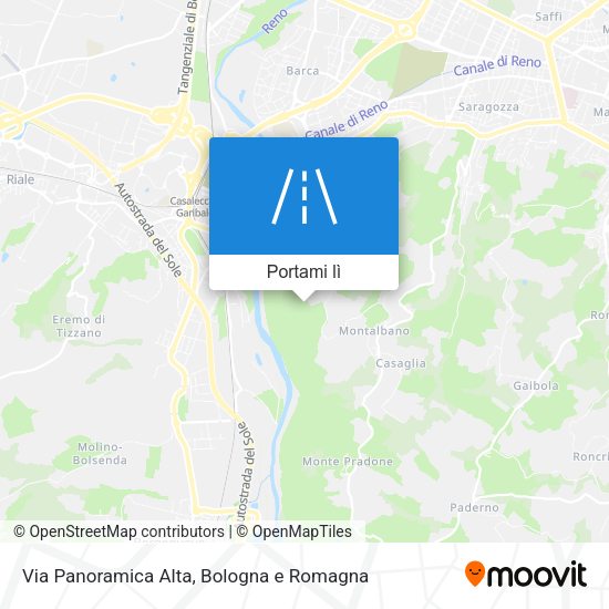 Mappa Via Panoramica Alta