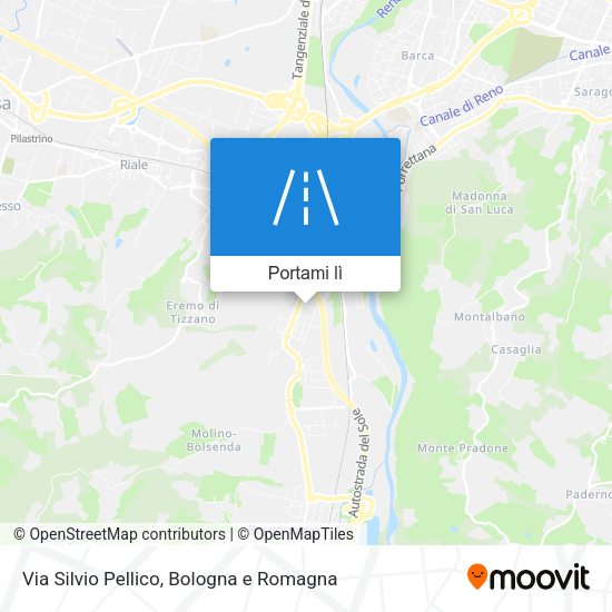Mappa Via Silvio Pellico