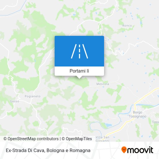 Mappa Ex-Strada Di Cava