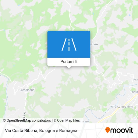 Mappa Via Costa Ribena