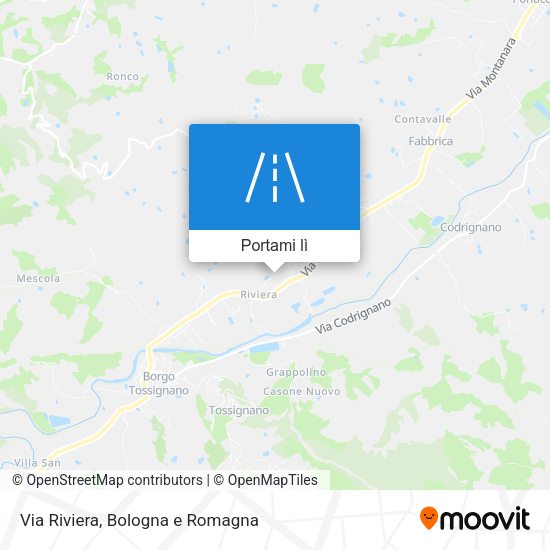 Mappa Via Riviera