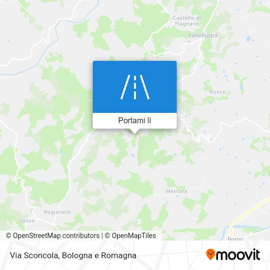 Mappa Via Sconcola