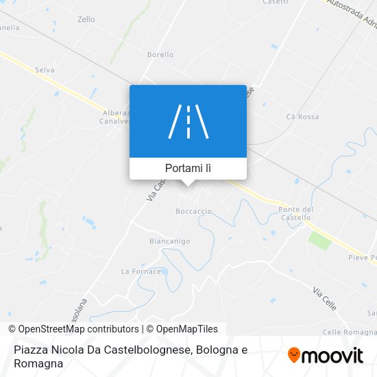 Mappa Piazza Nicola Da Castelbolognese