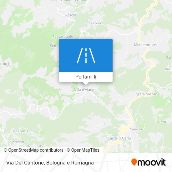 Mappa Via Del Cantone