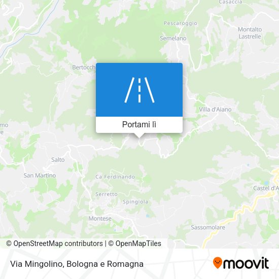 Mappa Via Mingolino