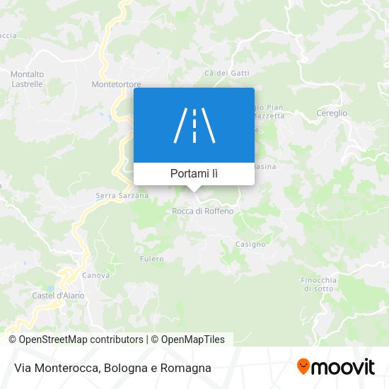 Mappa Via Monterocca