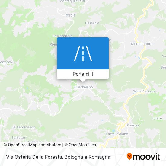Mappa Via Osteria Della Foresta