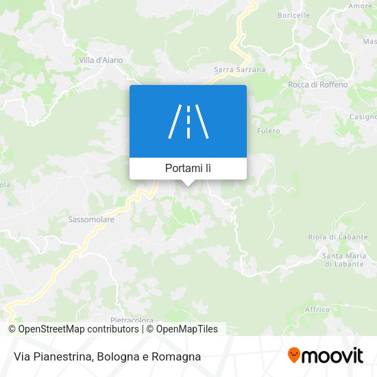 Mappa Via Pianestrina
