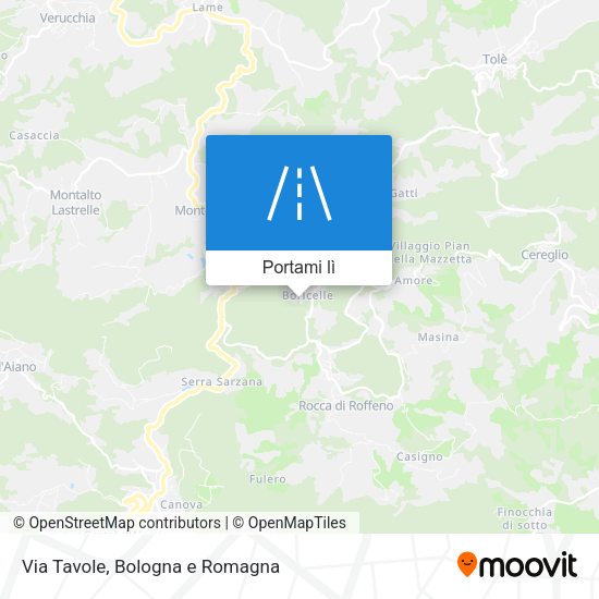 Mappa Via Tavole