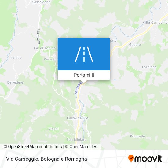 Mappa Via Carseggio