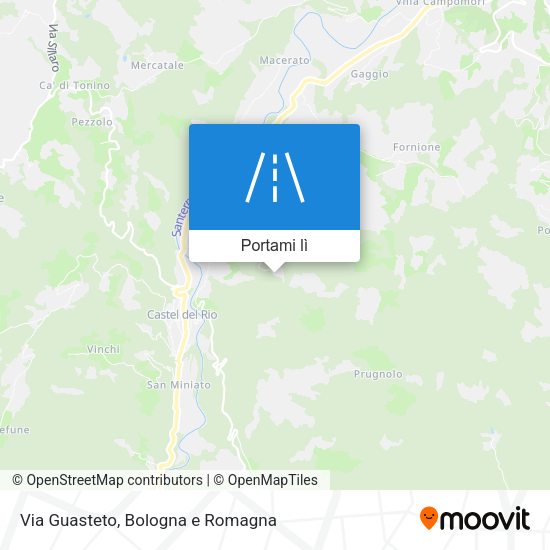 Mappa Via Guasteto