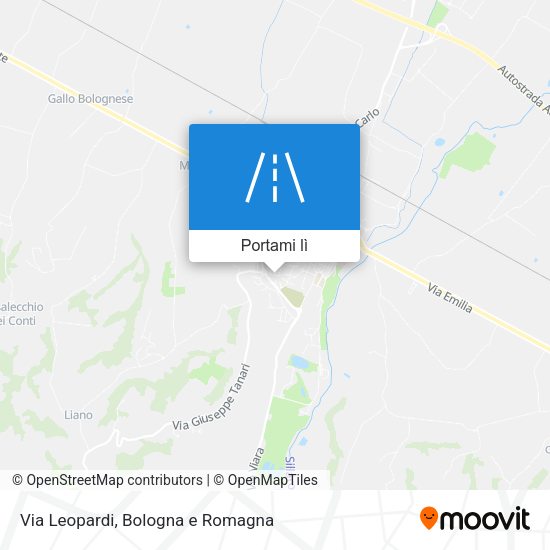 Mappa Via Leopardi
