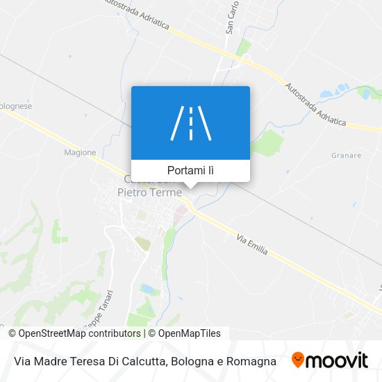 Mappa Via Madre Teresa Di Calcutta