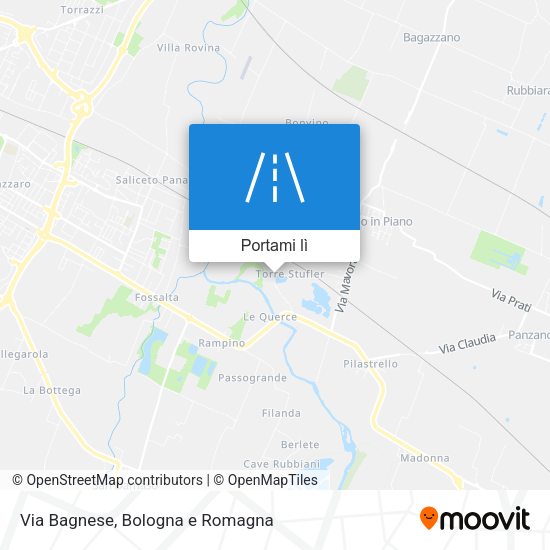Mappa Via Bagnese