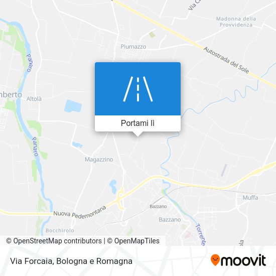 Mappa Via Forcaia