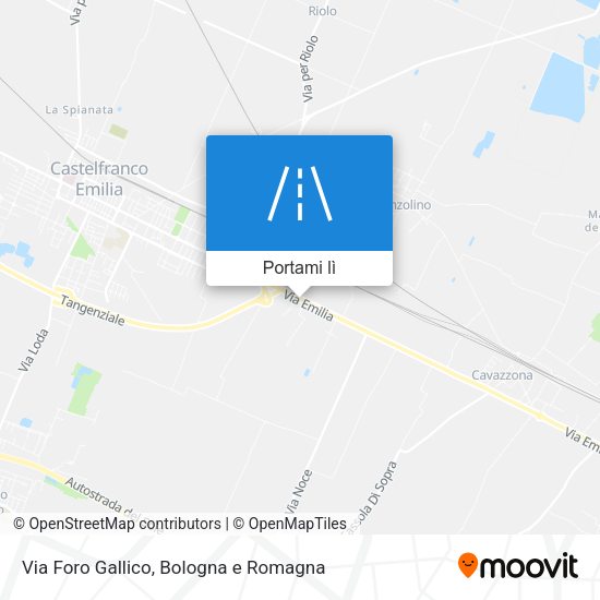 Mappa Via Foro Gallico
