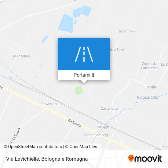 Mappa Via Lavichielle