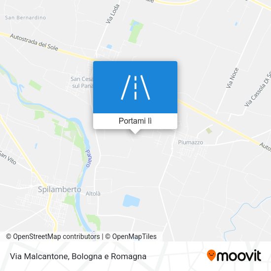 Mappa Via Malcantone