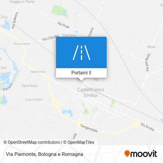 Mappa Via Piemonte