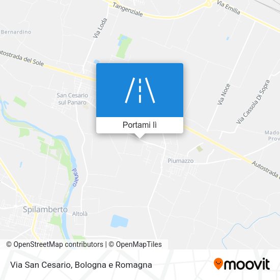 Mappa Via San Cesario