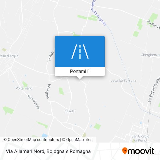 Mappa Via Allamari Nord