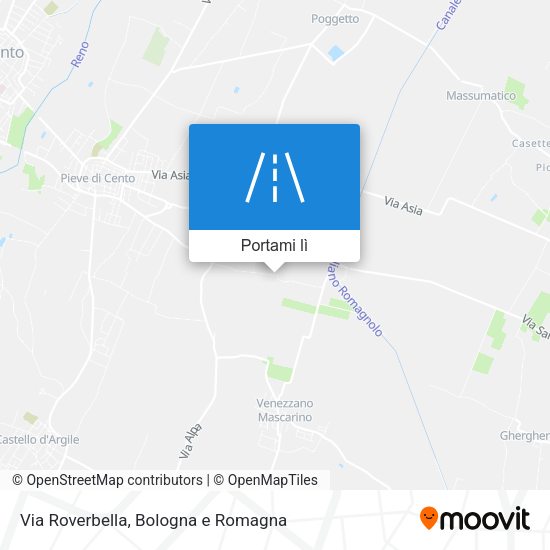 Mappa Via Roverbella
