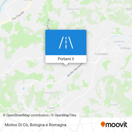 Mappa Molino Di Cò
