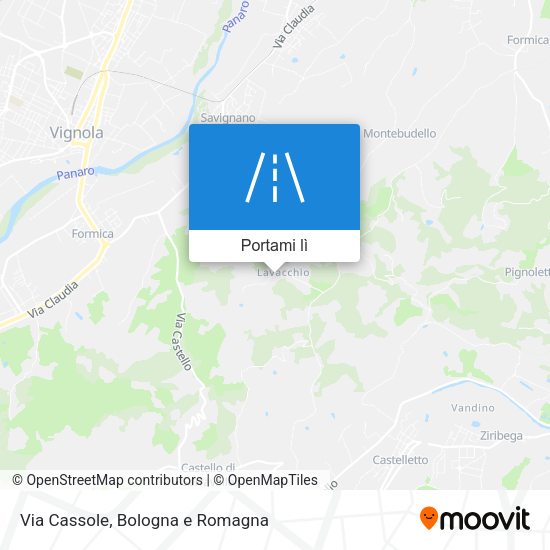 Mappa Via Cassole