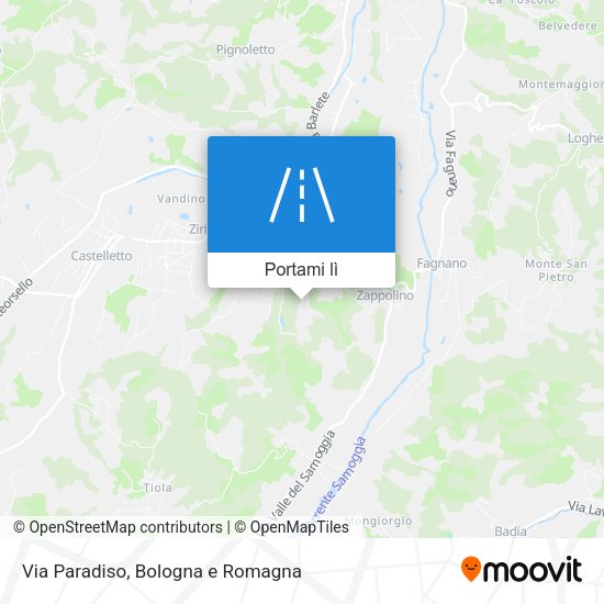Mappa Via Paradiso