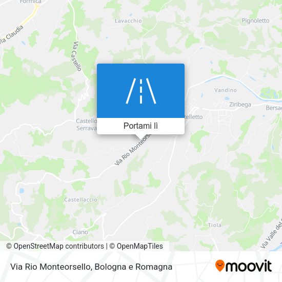 Mappa Via Rio Monteorsello