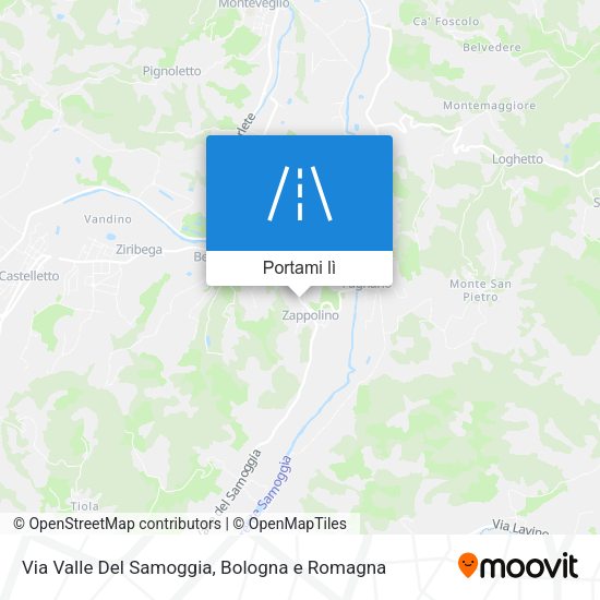 Mappa Via Valle Del Samoggia