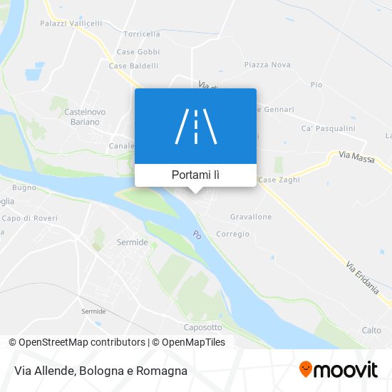 Mappa Via Allende