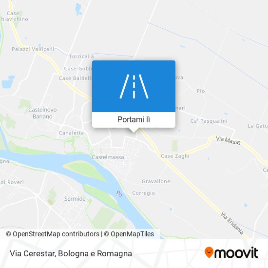 Mappa Via Cerestar