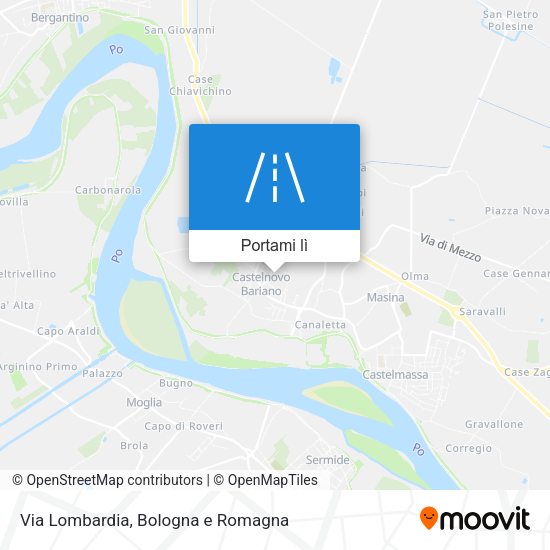 Mappa Via Lombardia