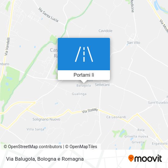 Mappa Via Balugola
