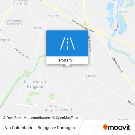 Mappa Via Colombarina