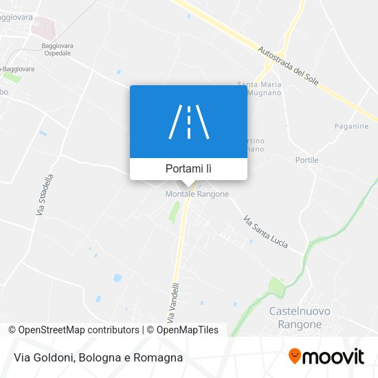 Mappa Via Goldoni