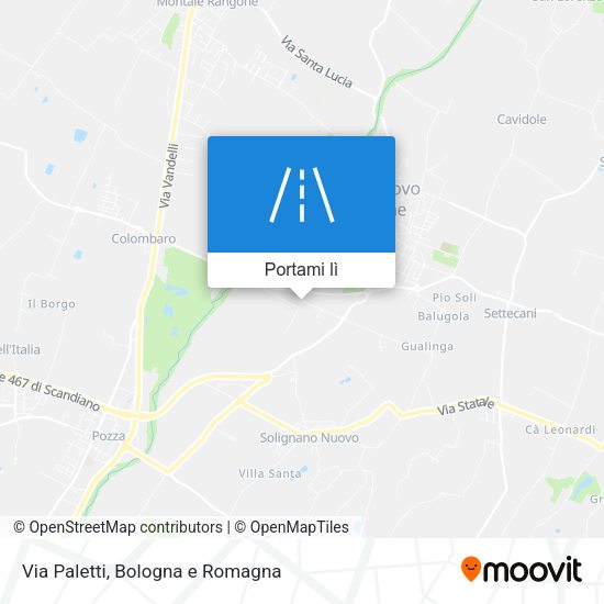 Mappa Via Paletti