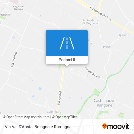 Mappa Via Val D'Aosta