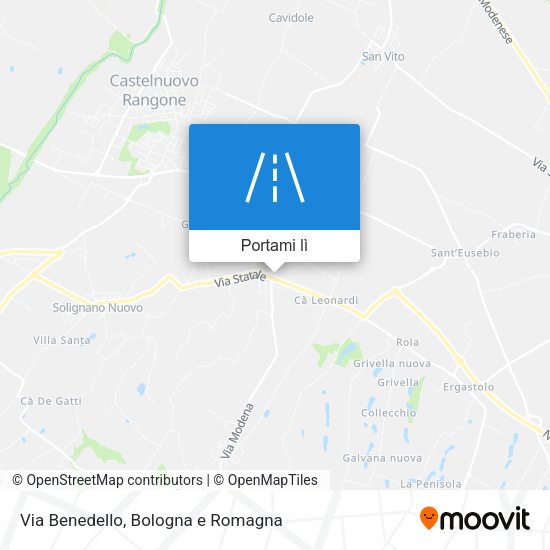 Mappa Via Benedello