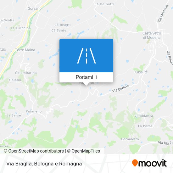 Mappa Via Braglia