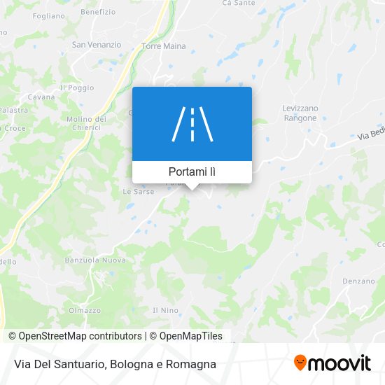 Mappa Via Del Santuario