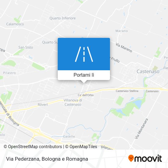 Mappa Via Pederzana